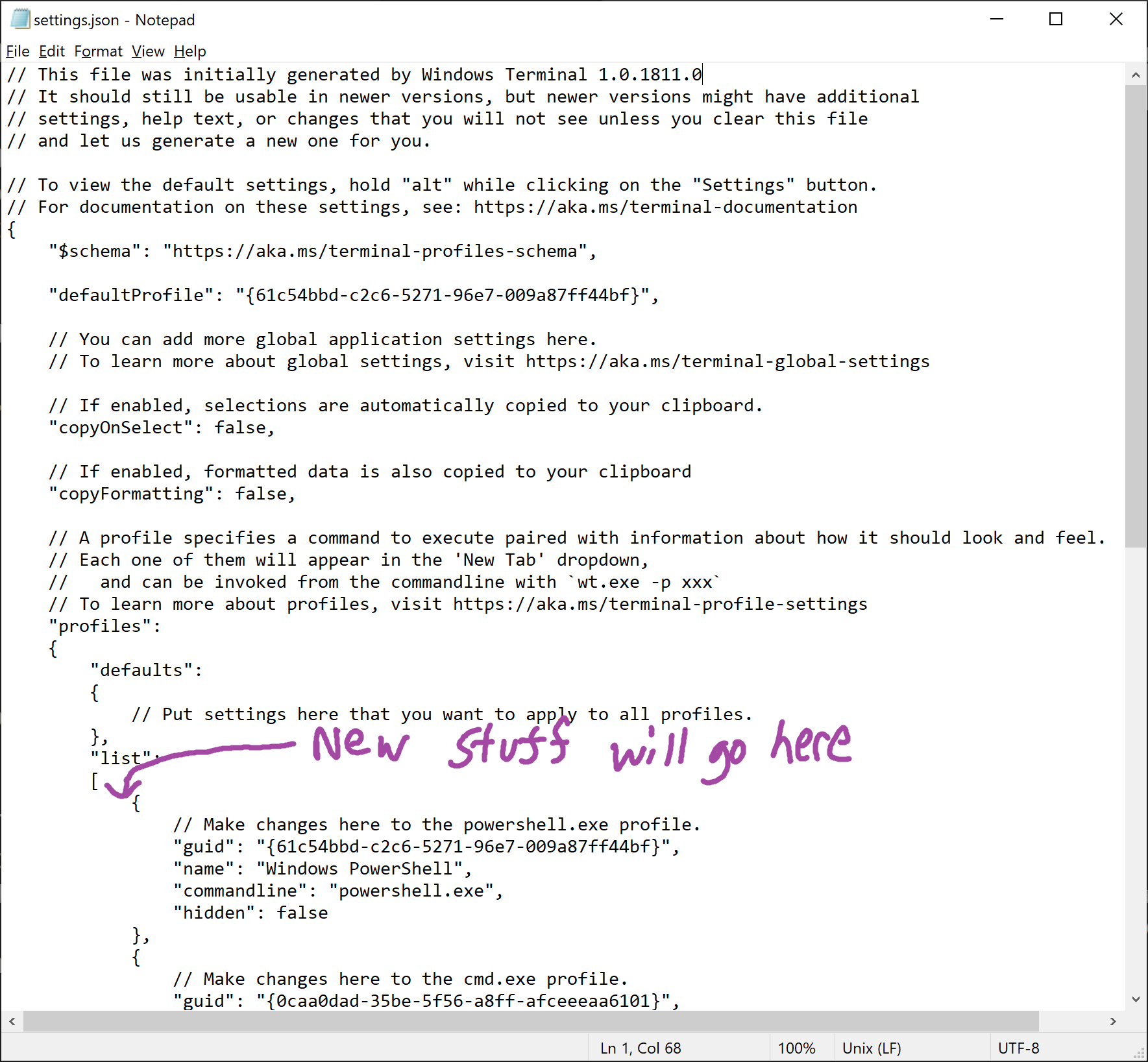 Terminal Setup 1